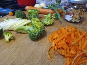 Warzywa i pasta Pho